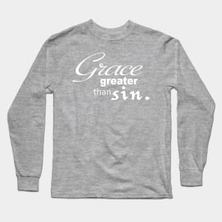 Grace Greater than Sin - In Color Long Sleeve T-Shirt